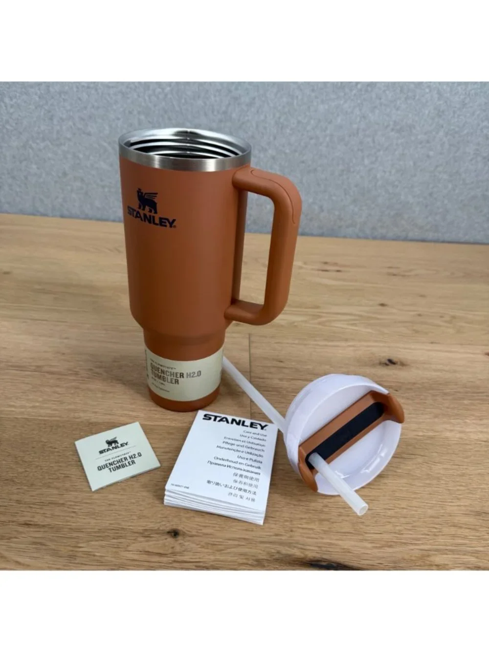 Stanley 40oz Quencher H2.0 Flowstate Tumbler Toast Brown Straw Water Bottle NIB - Picture 3 of 7